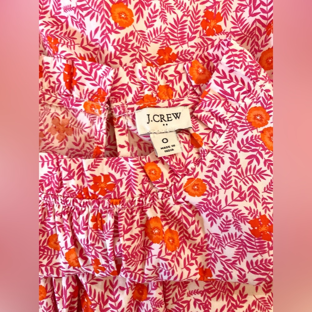 COPY - JCrew Midie Tiered Floral Ruffle Dress - Picture 4 of 6